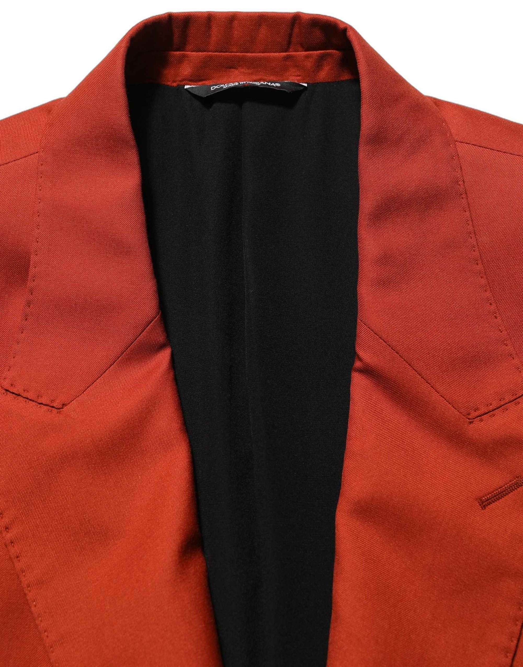 Dolce & Gabbana Red Cashmere Single Breasted Blazer Jacket