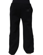 Dolce & Gabbana Black Drawstring Viscose Jogger Men Sweatpants Pants