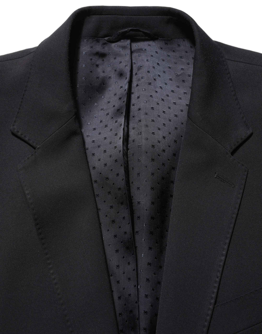 Dolce & Gabbana Black Wool Slim Fit Formal Men 2 Piece Suit
