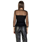 Morgan De Toi Black Polyester Blouse