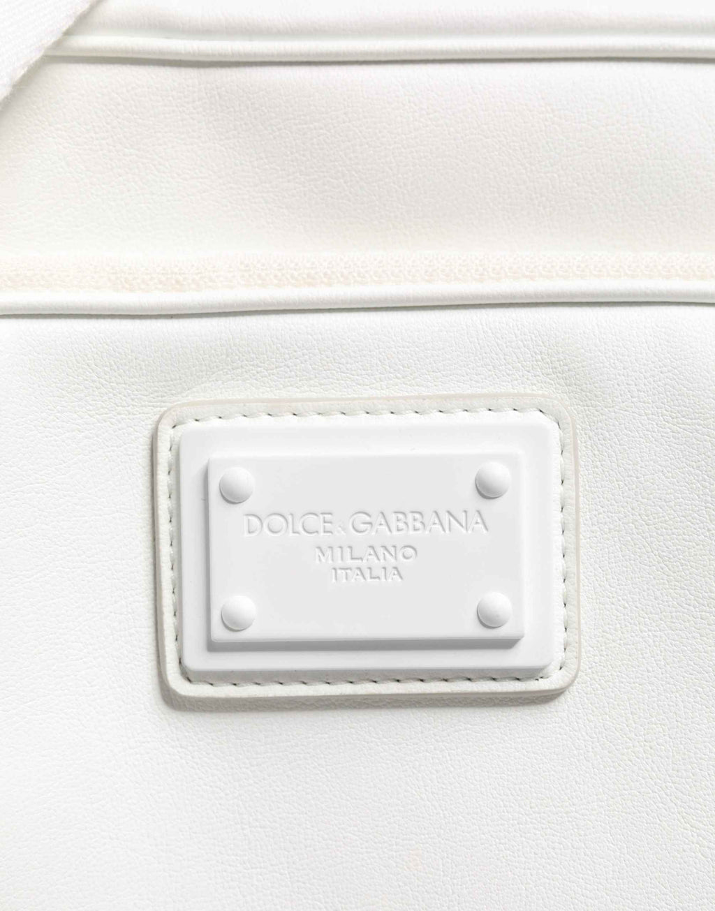 Dolce & Gabbana White Logo Plaque Crossbody Shoulder Borse Men Bag