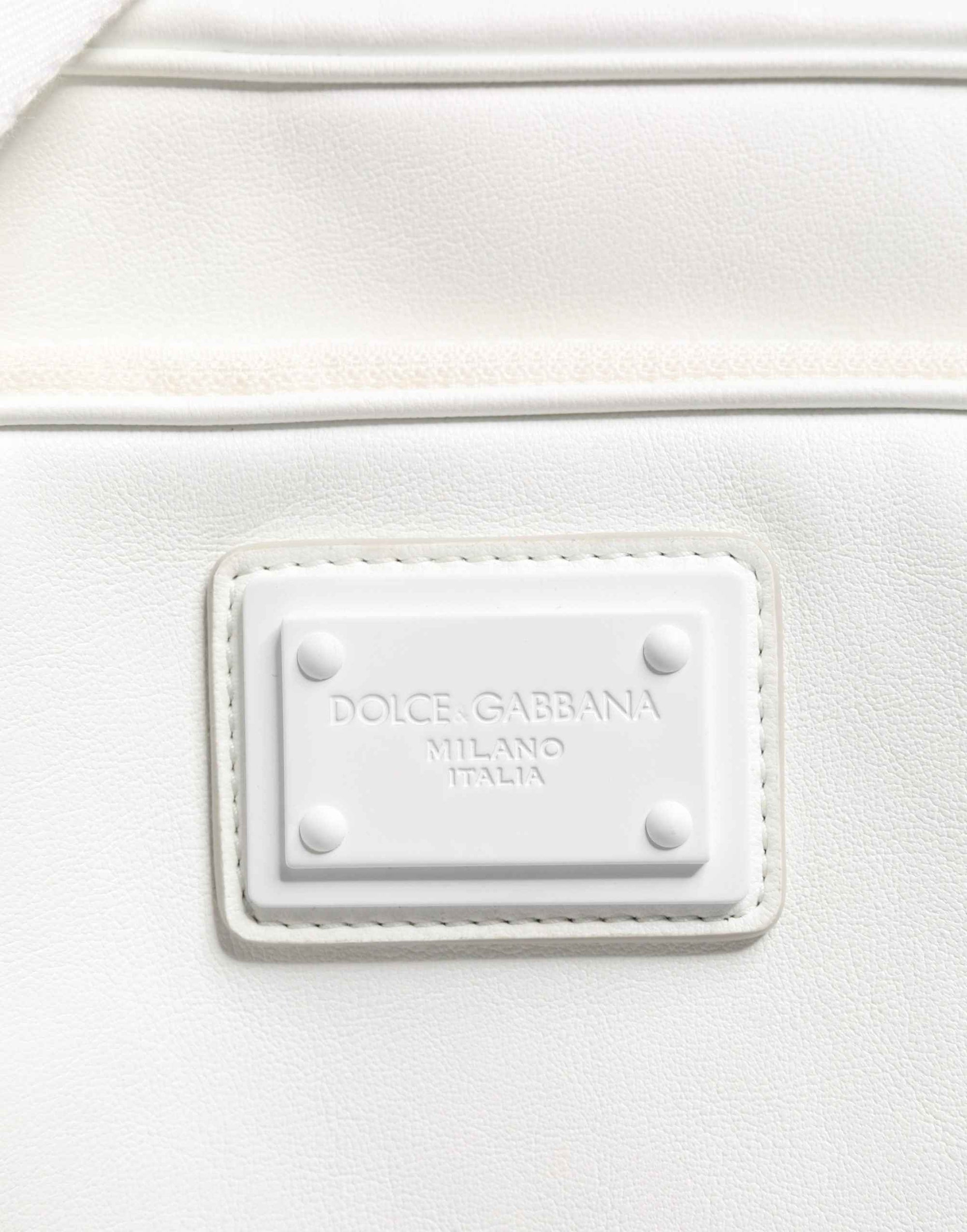 Dolce & Gabbana White Logo Plaque Crossbody Shoulder Borse Men Bag