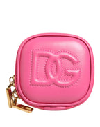Dolce & Gabbana Pink Calf Leather DG Logo MULTIFUNCTIONAL KIT Borse Bag