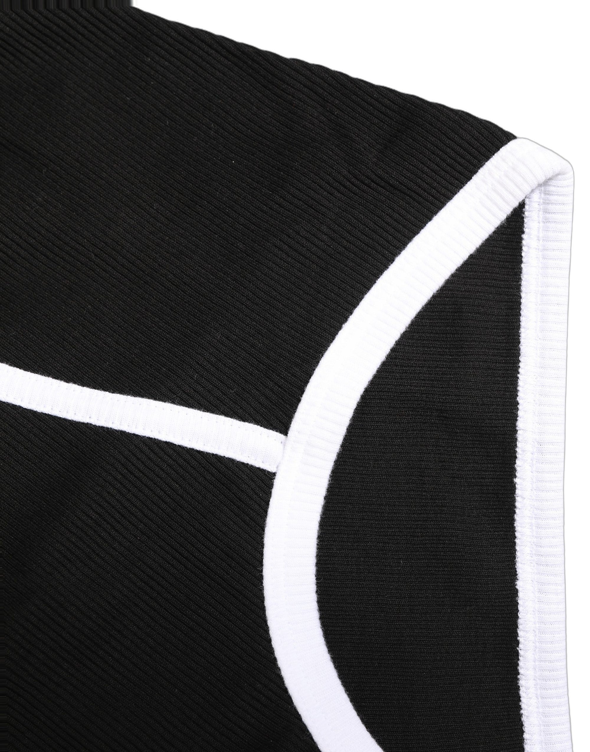 Dolce & Gabbana Black White Logo Waistband Coulotte Panty Underwear