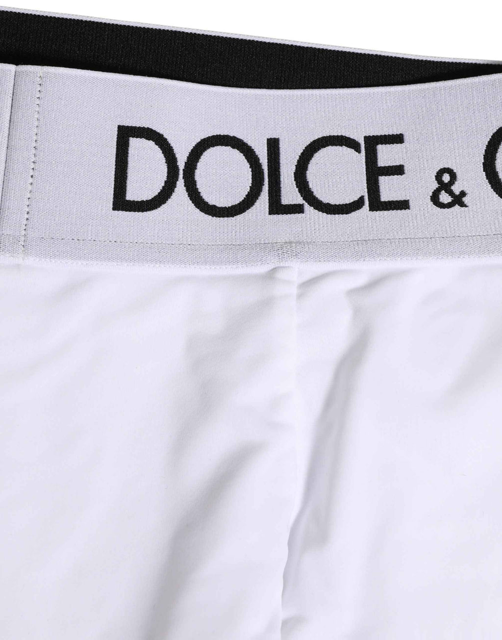 Dolce & Gabbana White Logo Waistband Coulotte Panty Underwear