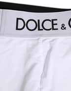 Dolce & Gabbana White Logo Waistband Coulotte Panty Underwear