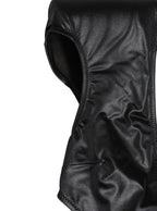 Dolce & Gabbana Black Deep V-Neck Cutout One Piece Swimwear