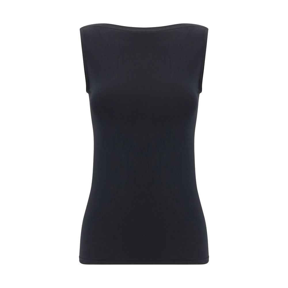 Wolford Black Modal Sleeveles T-Shirt
