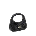 Miu Miu Black Calf Leather Bos Taurus Handbag