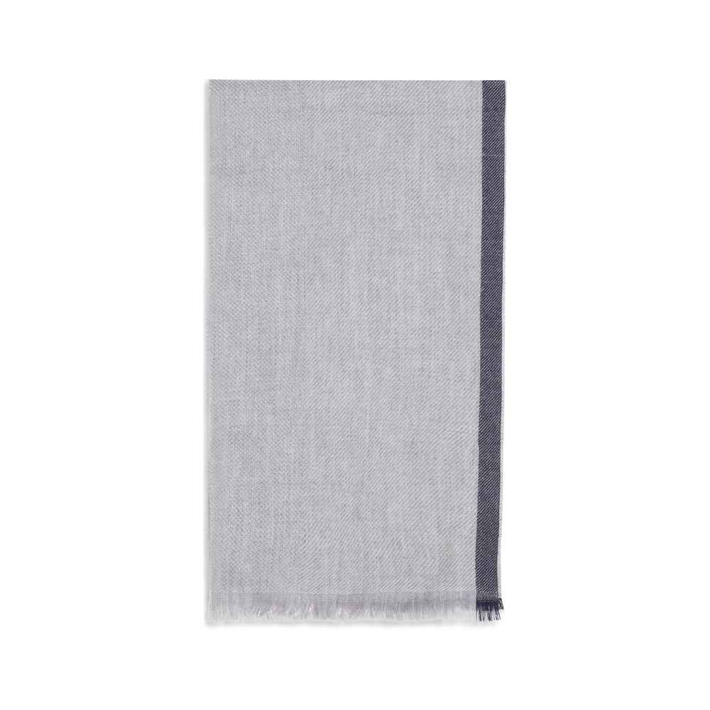 Brunello Cucinelli Gray Cashmere Scarf