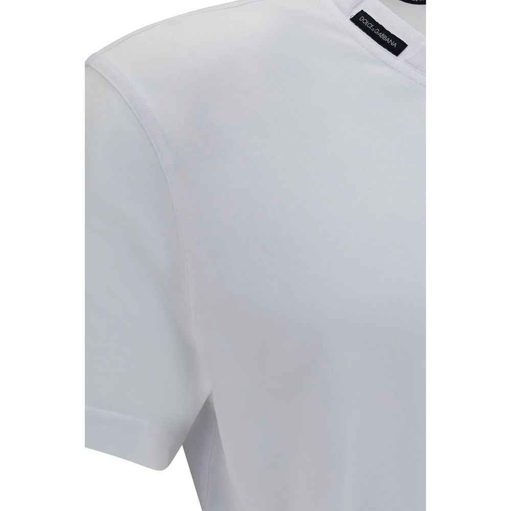 Dolce & Gabbana White Cotton T-Shirt