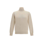 Brunello Cucinelli Beige Cashmere Turtleneck