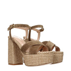 Gianvito Rossi Brown Leather Platform Sandals
