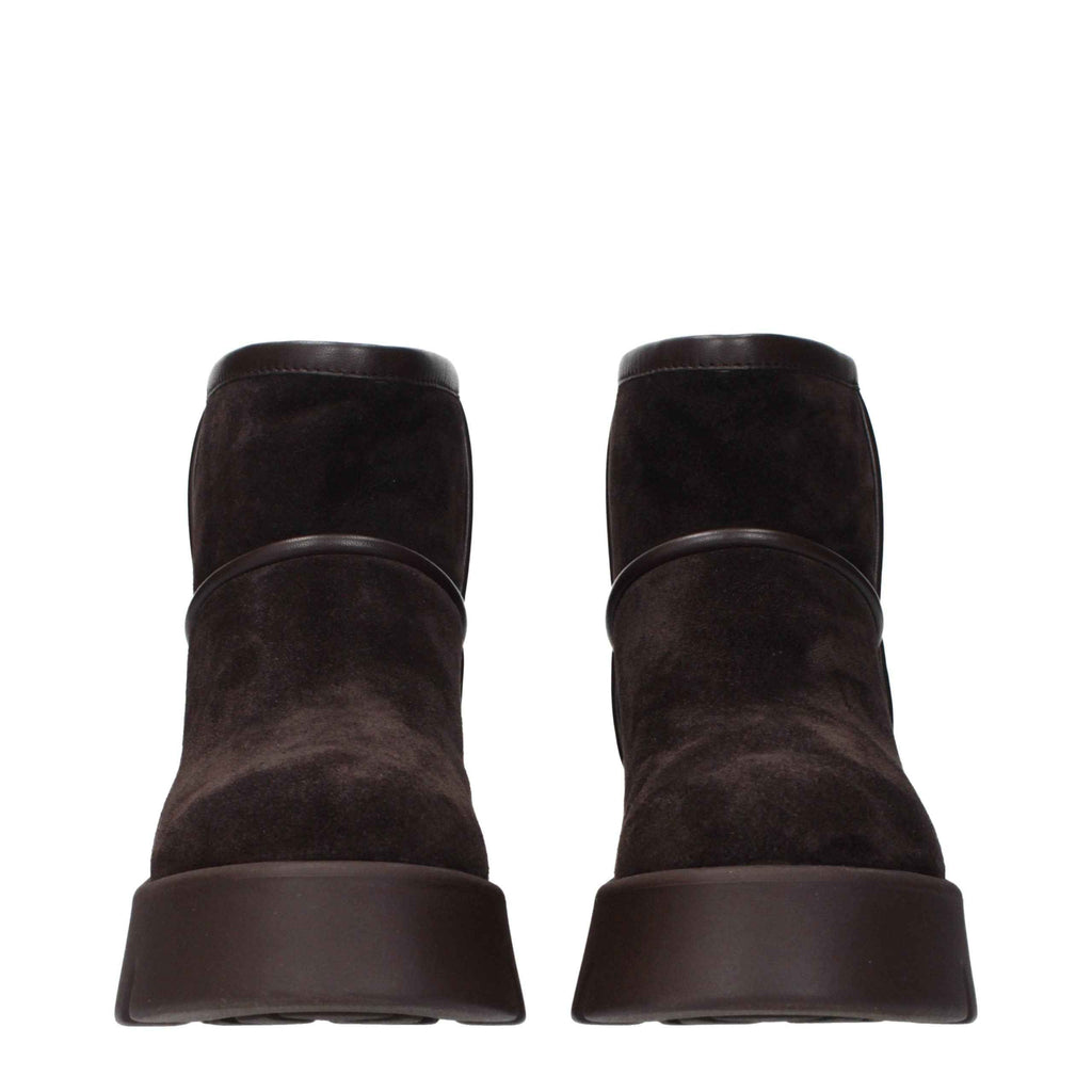 Gianvito Rossi Brown Leather Ankle Boots