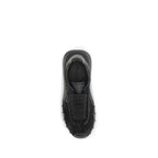 Dolce & Gabbana Black Calf Leather Bos Taurus Chunky Sneakers