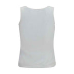 Balenciaga White Cotton Tank Tops