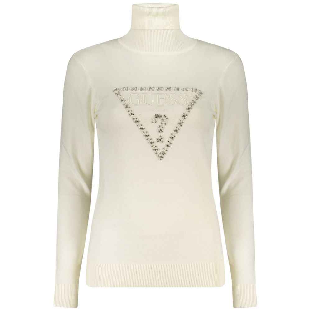 Guess Jeans Bianco Viscosa Donna Maglia