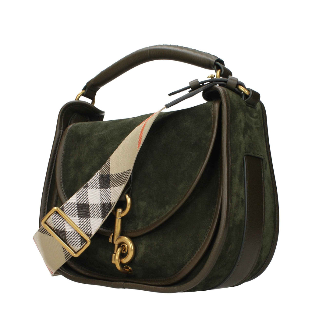 Burberry Green Leather Handbag