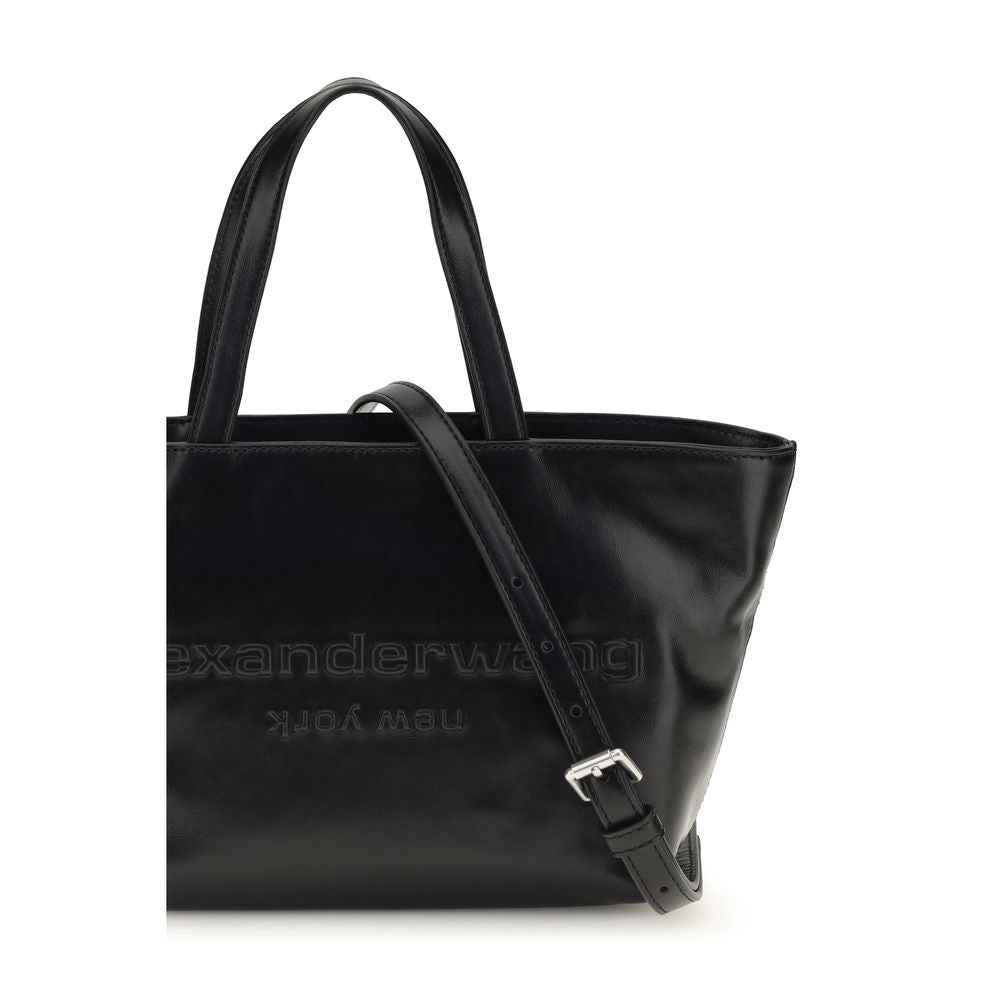 Alexander Wang Black Calf Leather Bos Taurus Shoulder Bag