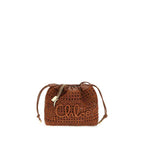 Chloé Brown Raffia Shoulder Bag