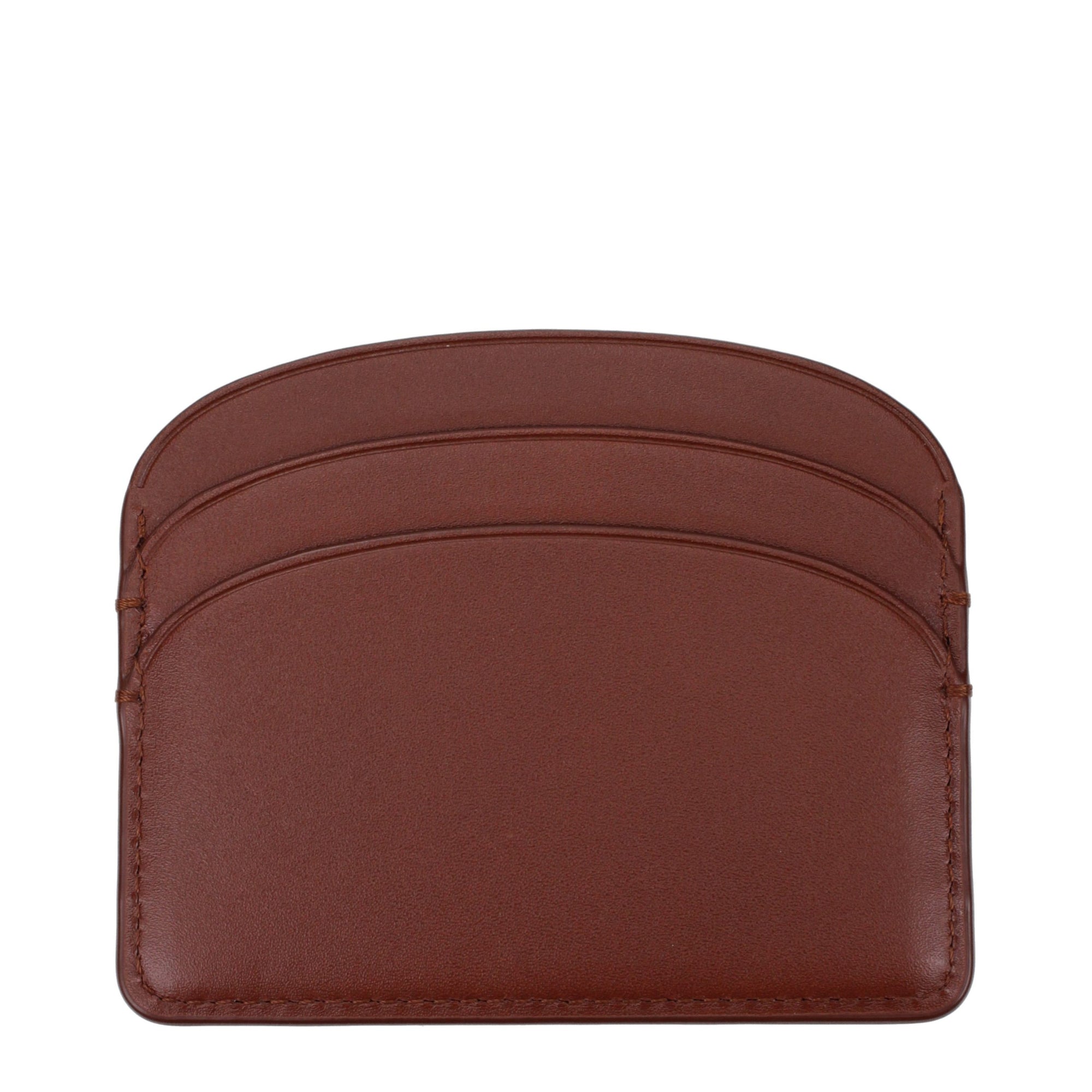 A.P.C. Brown Leather Cardholder