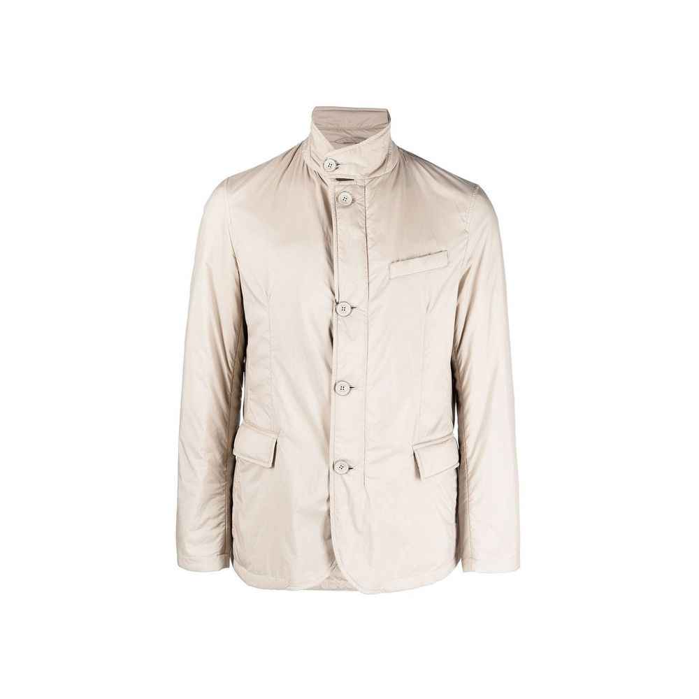 Herno Beige Polyamide Full-Length Jacket