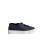 Santoni Blue Leather Women Sneaker