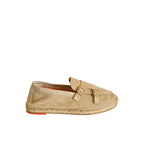 Santoni Beige Leather Women Sandal