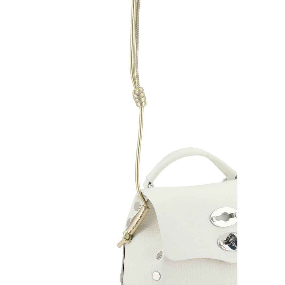 Zanellato White Calf Leather Bos Taurus Shoulder Bag