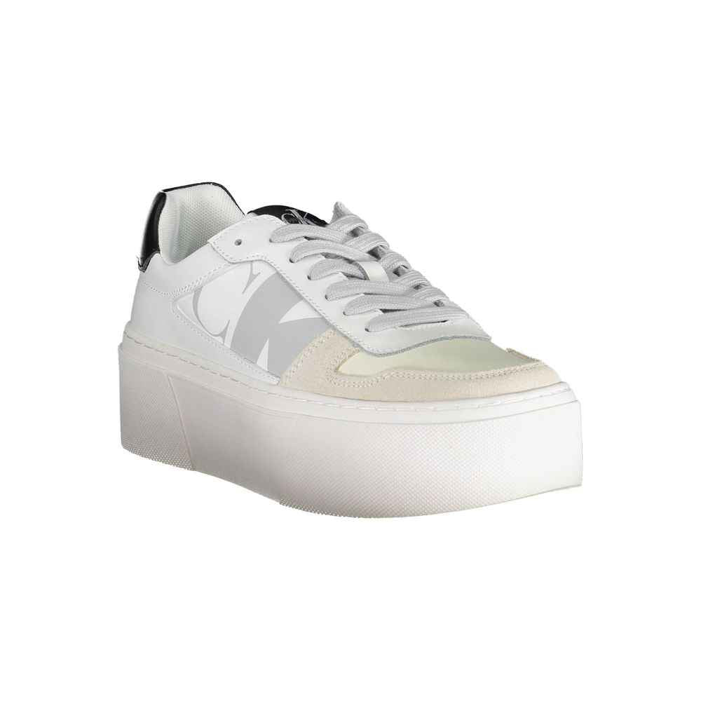 Calvin Klein White Polyester Women's Sneaker