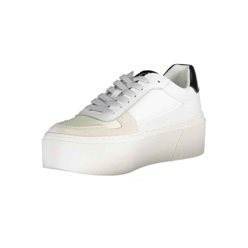 Calvin Klein White Polyester Women's Sneaker