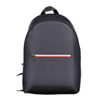Tommy Hilfiger Blue Polyurethane Men's Backpack with Adjustable Straps