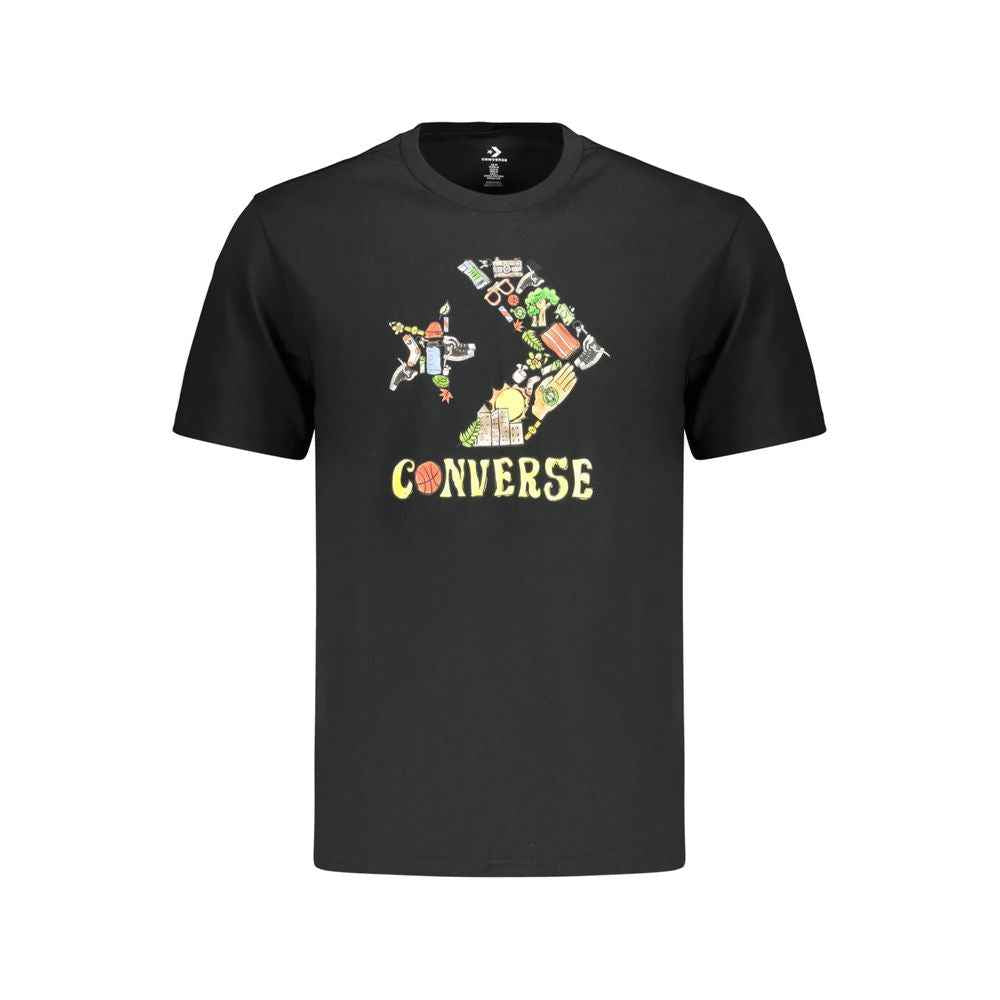 Converse Black Cotton Men's T-Shirt