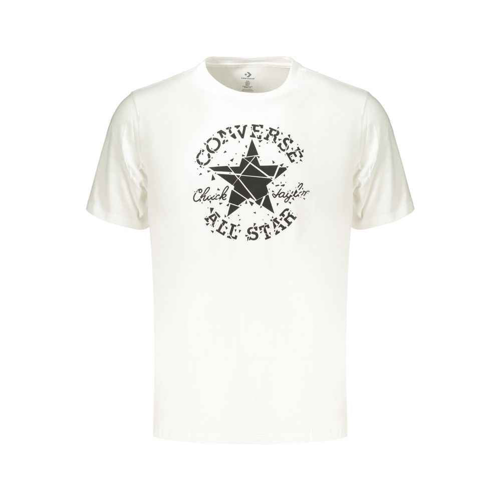 Converse White Cotton Men's T-Shirt