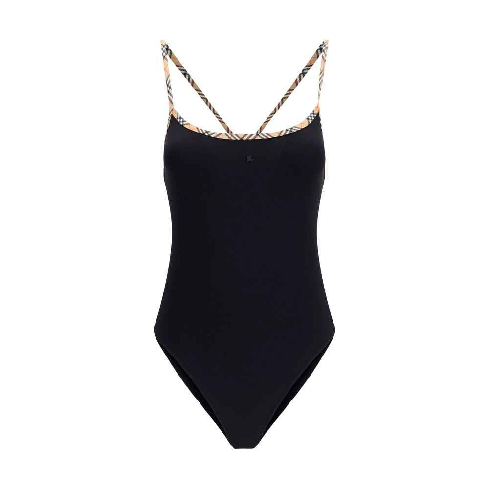 Burberry Black Elastane One-Piece Swimsuit