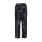 Valentino Black Silk Cropped Pants