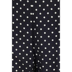 Valentino Black Silk Cropped Pants
