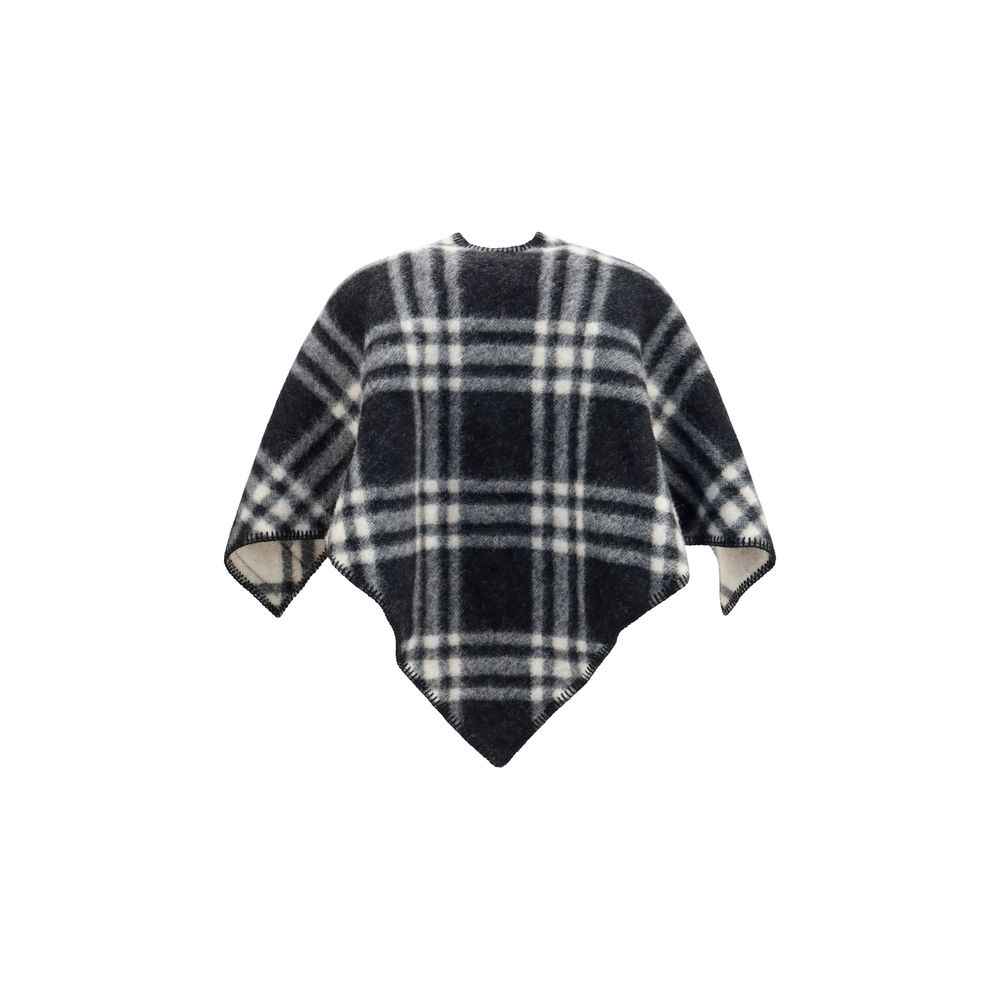 Burberry Gray Wool Oves Aries Scarf
