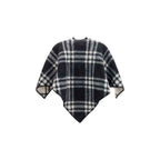 Burberry Gray Wool Oves Aries Scarf