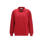 Miu Miu Bordeaux Cotton Sweatshirt