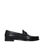 Celine Black Leather Slip-On Loafers