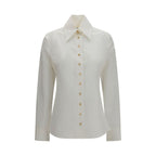 Khaite White Cotton Shirt