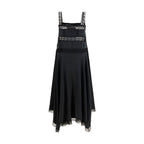 Ganni Black Silk Cocktail Dress