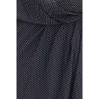 SA SU PHI Black Silk Long Dress