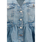 Ganni Blue Cotton Denim Jacket