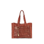 Chloé Brown Raffia Shoulder Bag