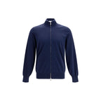 Brunello Cucinelli Blue Cotton Cardigan