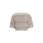 Brunello Cucinelli Beige Linen Cardigan