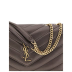 Saint Laurent Gray Lamb Ovis Aries Aries Shoulder Bag