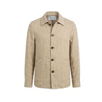 Malo Beige Linen Men Jacket